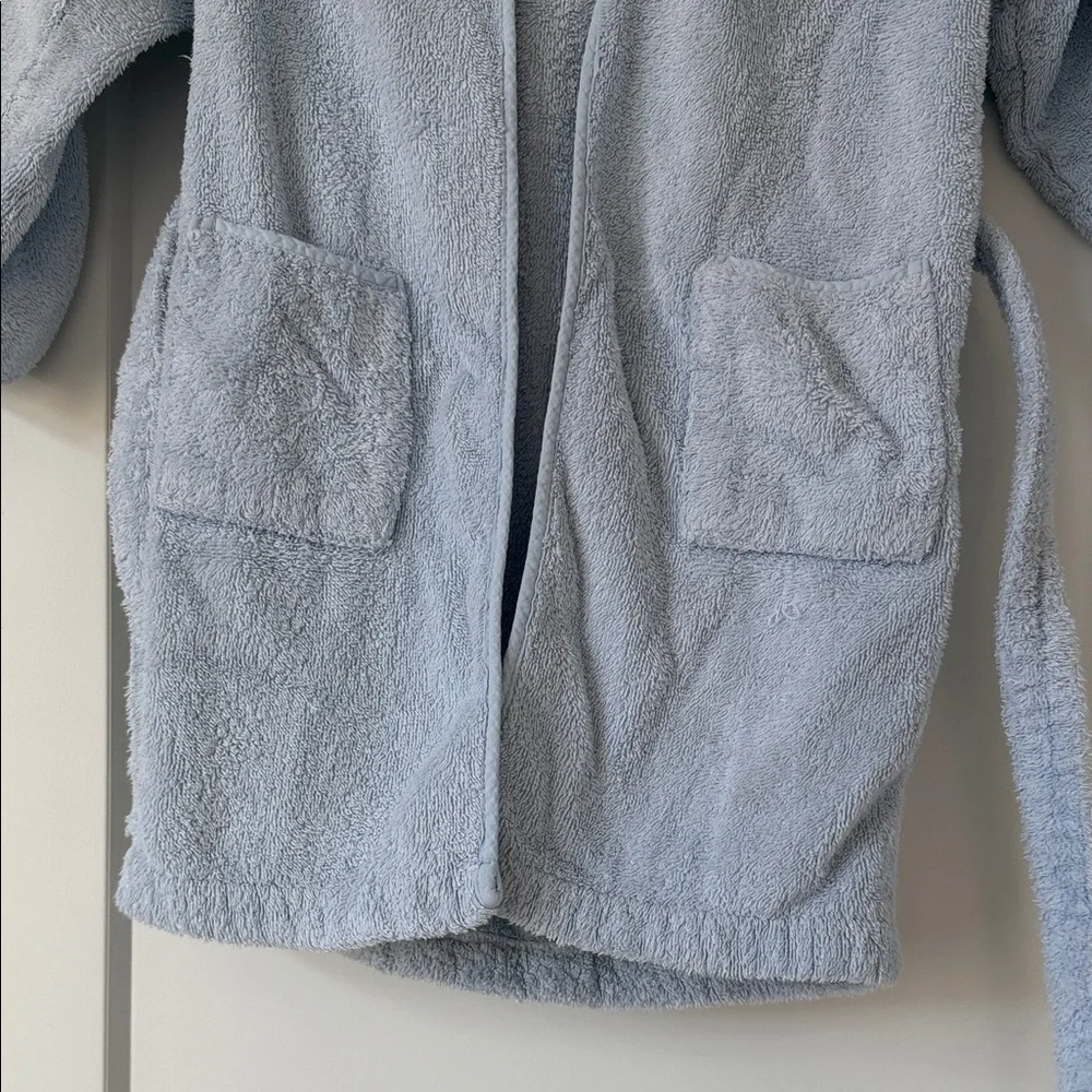 Zara Disney Light Blue Kids Robe with Mickey Mouse Design